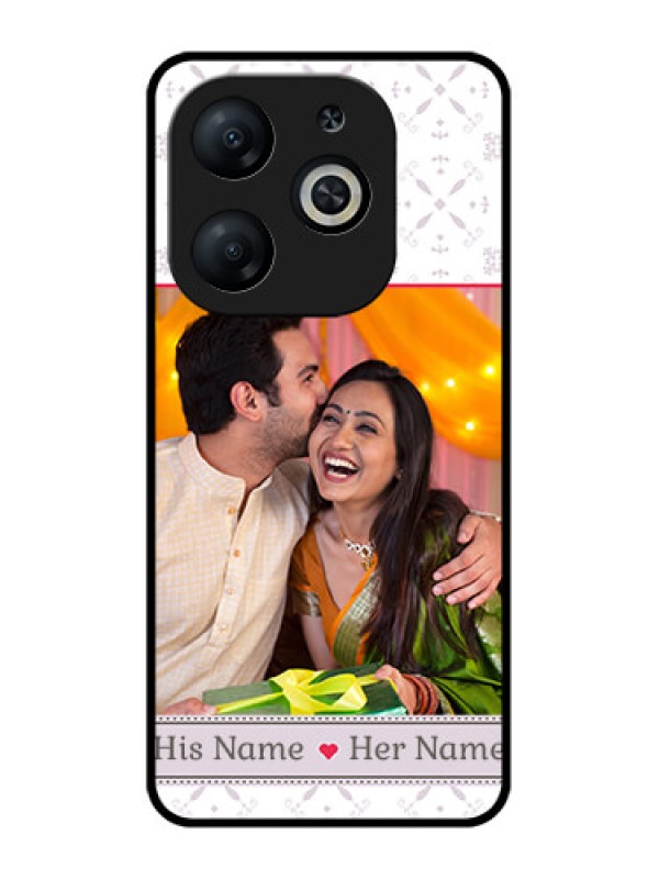 Custom Infinix Smart 8 Custom Metal Phone CaseWith Photo And Ethnic Design