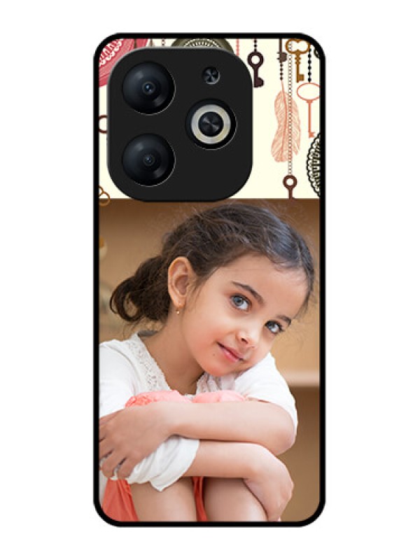 Custom Infinix Smart 8 Custom Metal Phone CaseBoho Style Design