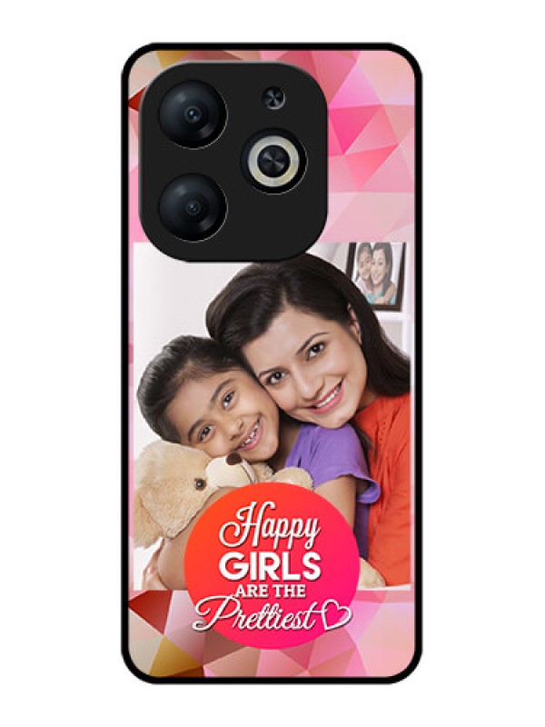 Custom Infinix Smart 8 Custom Metal Phone CaseAbstract Triangle Design