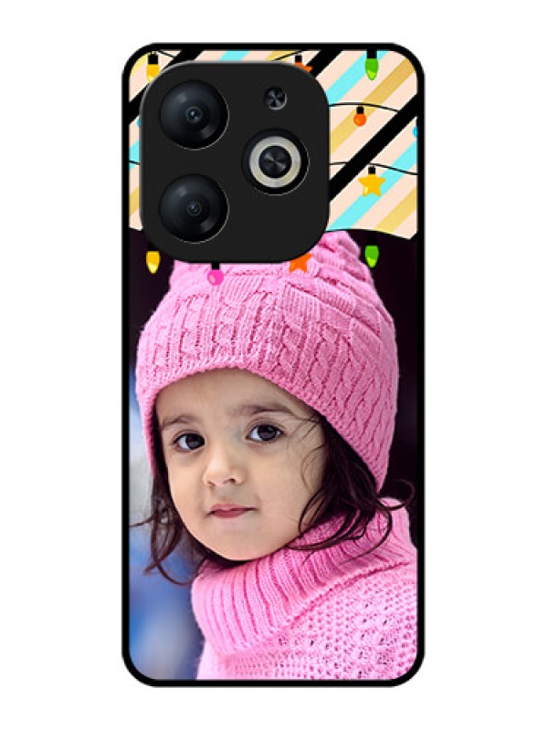 Custom Infinix Smart 8 Custom Metal Phone CaseLights Hanging Design