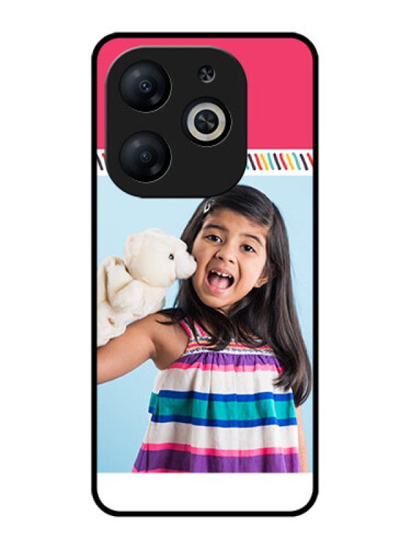 Custom Infinix Smart 8 Custom Metal Phone CaseLine Art Design