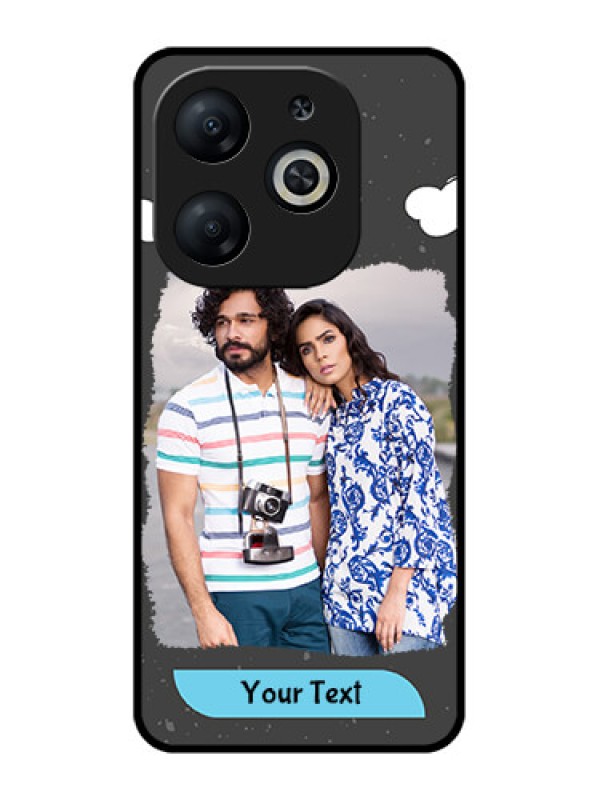 Custom Infinix Smart 8 Custom Metal Phone CaseSplashes With Love Doodles Design