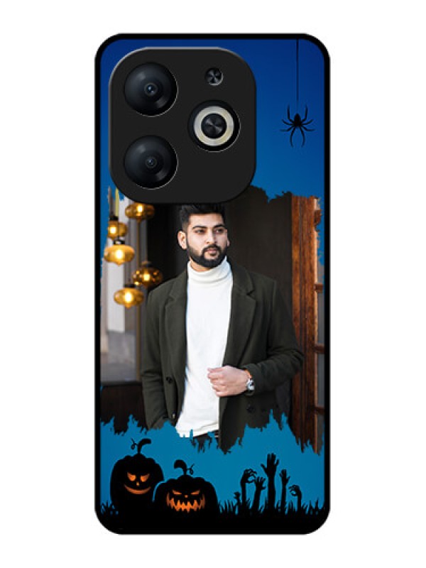 Custom Infinix Smart 8 Custom Metal Phone CaseWith Pro Halloween Design