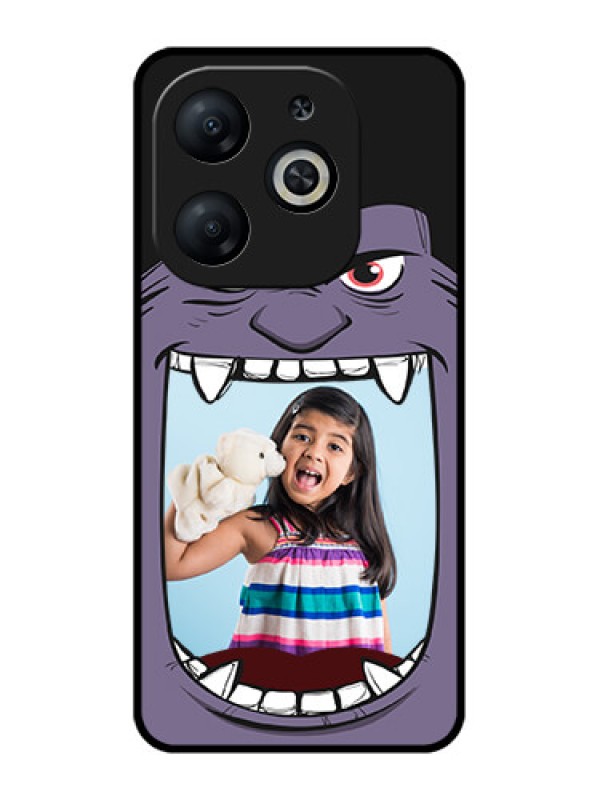 Custom Infinix Smart 8 Custom Metal Phone CaseAngry Monster Design