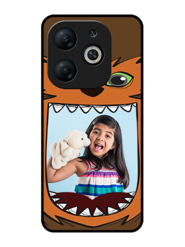 Custom Infinix Smart 8 Custom Metal Phone CaseOwl Monster Back Case Design