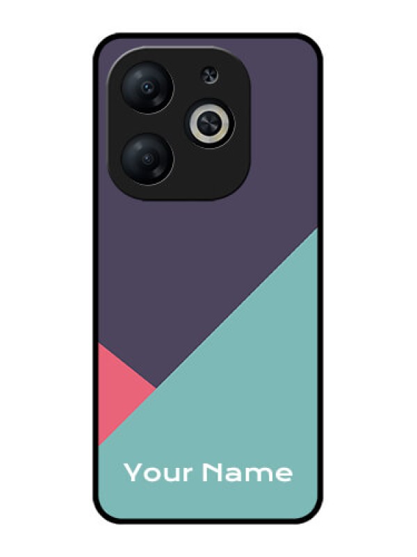 Custom Infinix Smart 8 Custom Metal Phone CaseTri Color Abstract Design