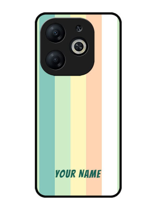 Custom Infinix Smart 8 Custom Metal Phone CaseMulti - Colour Stripes Design