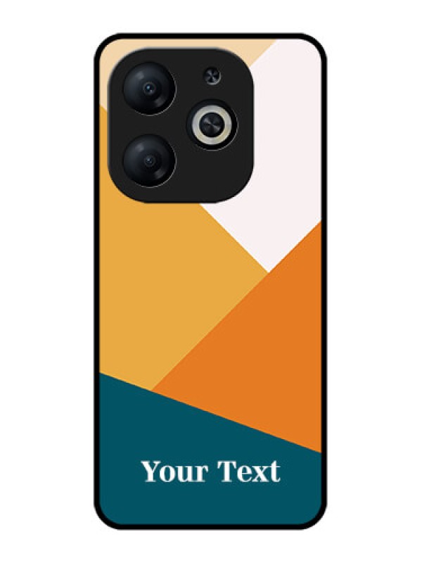 Custom Infinix Smart 8 Custom Metal Phone CaseStacked Multi - Colour Design