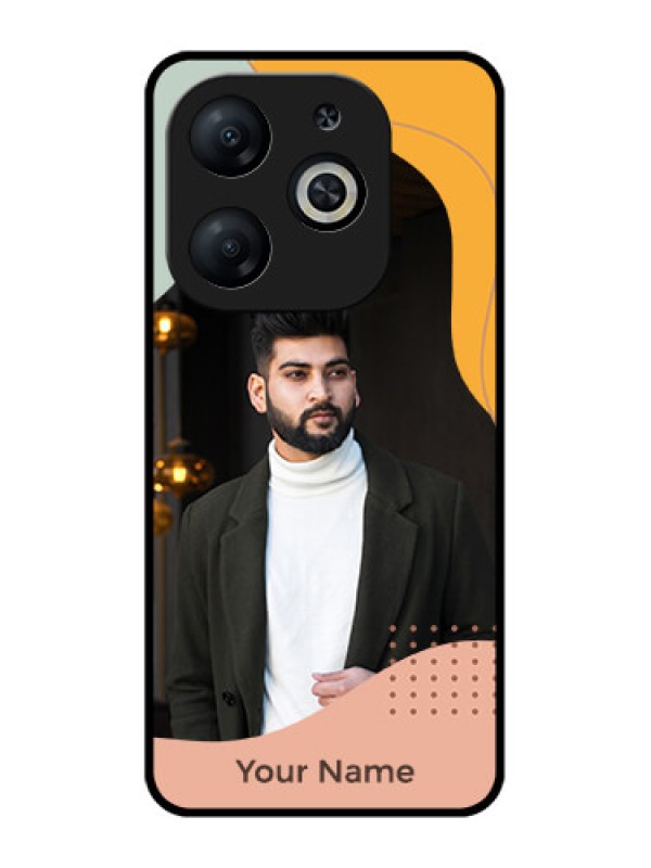 Custom Infinix Smart 8 Custom Metal Phone CaseTri - Coloured Overlay Design