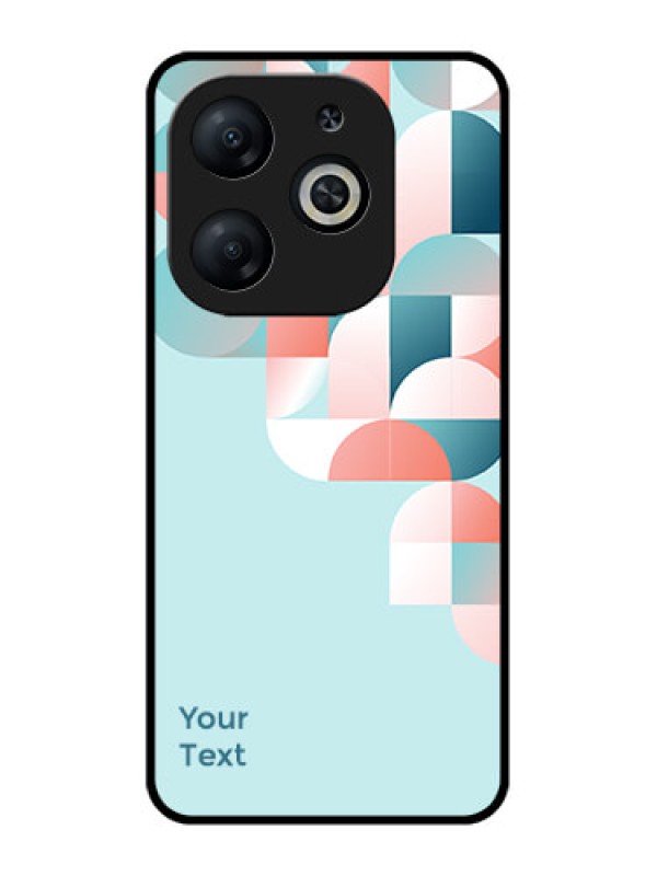 Custom Infinix Smart 8 Custom Metal Phone CaseStylish Semi - Circle Pattern Design