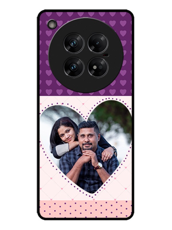 Custom Infinix Zero 40 5G Custom Metal Phone Case - Violet Love Dots Design