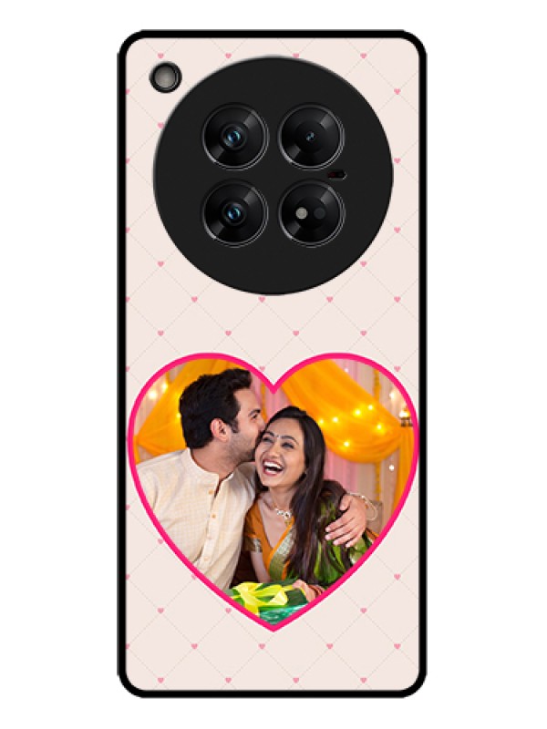 Custom Infinix Zero 40 5G Custom Metal Phone Case - Heart Shape Design