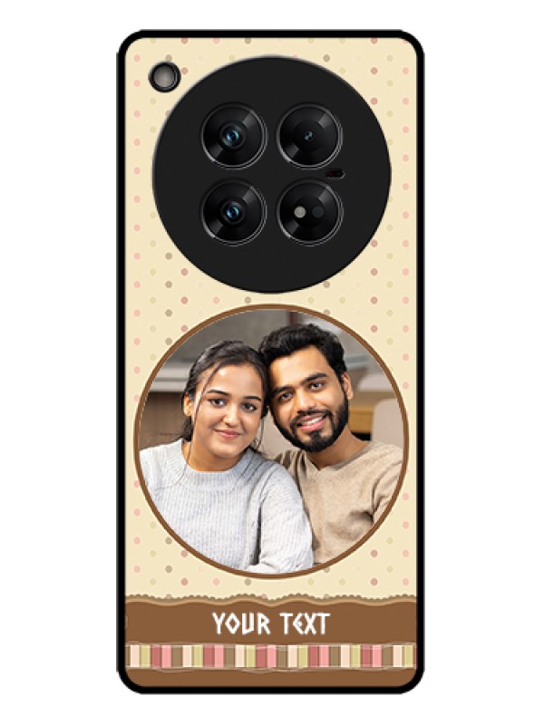 Custom Infinix Zero 40 5G Custom Metal Phone Case - Brown Dotted Mobile Case Design