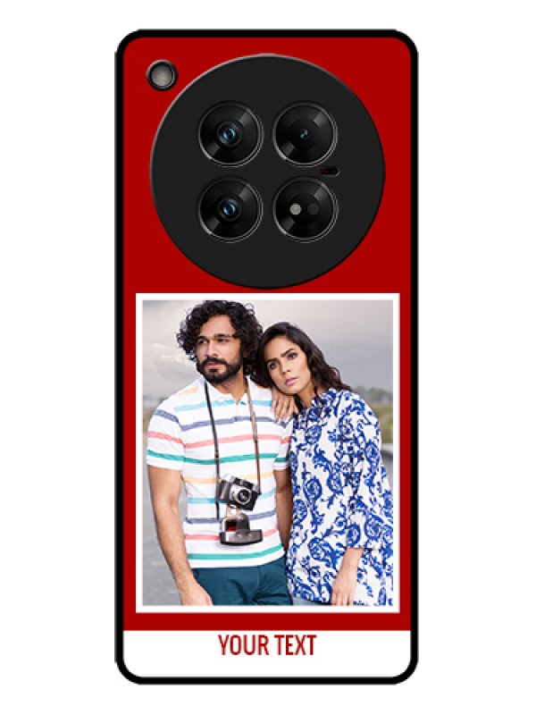 Custom Infinix Zero 40 5G Custom Metal Phone Case - Red Color Design