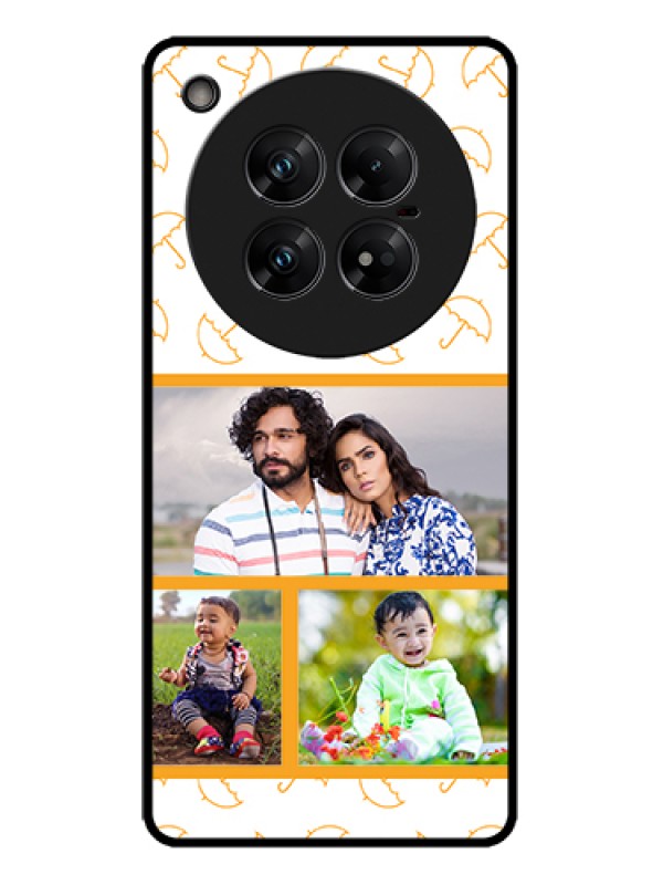 Custom Infinix Zero 40 5G Custom Metal Phone Case - Yellow Pattern Design