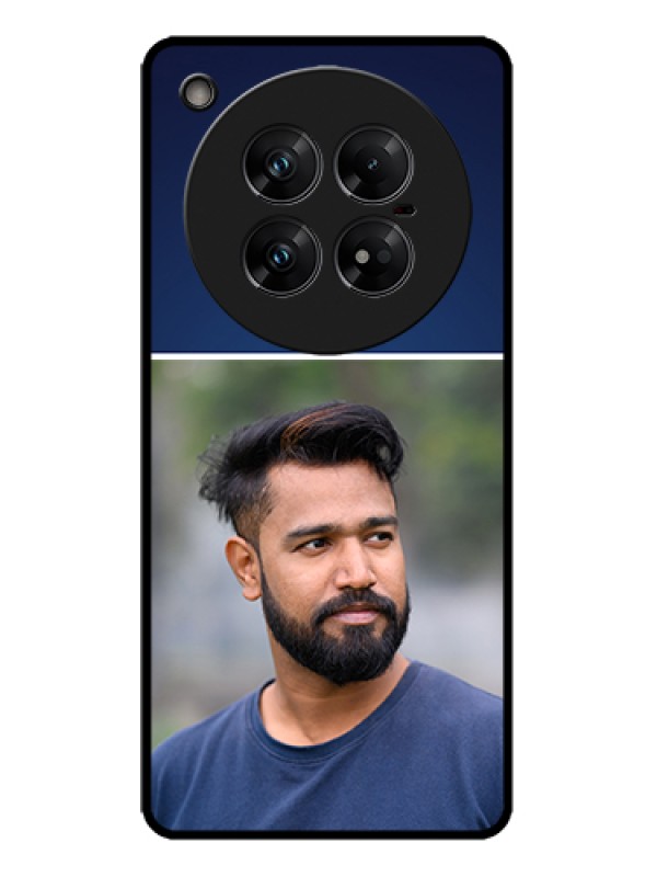 Custom Infinix Zero 40 5G Custom Metal Phone Case - Simple Royal Blue Design