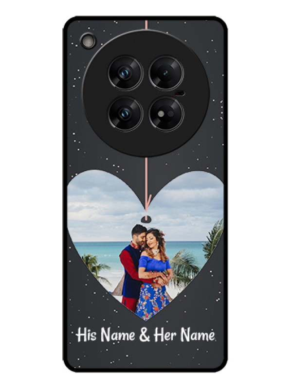 Custom Infinix Zero 40 5G Custom Metal Phone Case - Hanging Heart Design