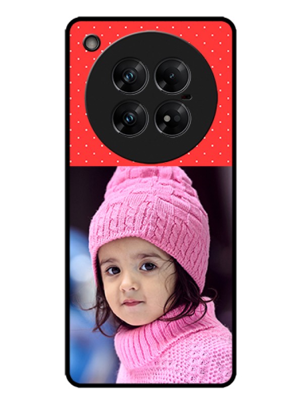 Custom Infinix Zero 40 5G Custom Metal Phone Case - Red Pattern Design