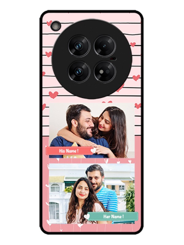 Custom Infinix Zero 40 5G Custom Metal Phone Case - Photo With Heart Design