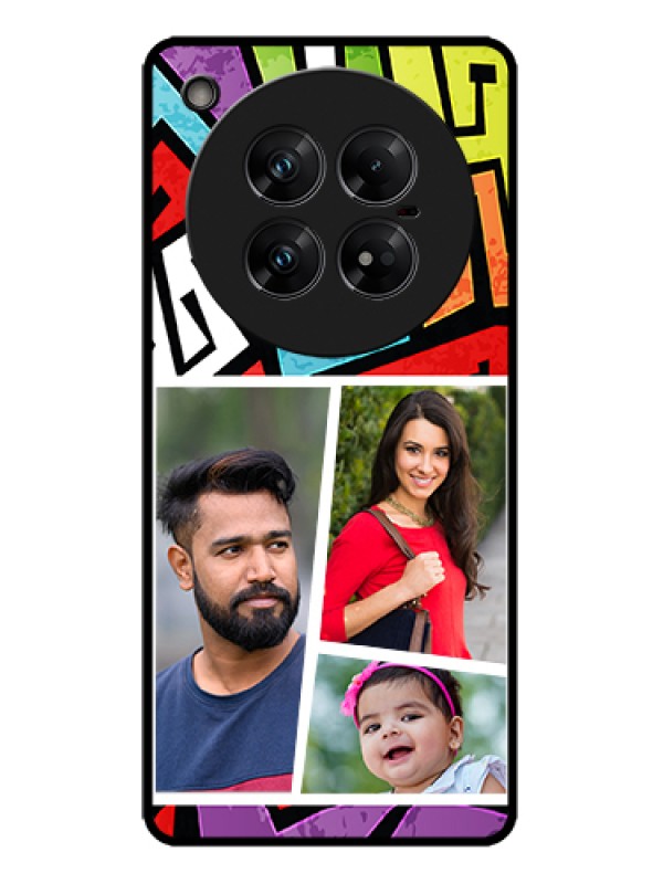 Custom Infinix Zero 40 5G Custom Metal Phone Case - Graffiti Pattern Design