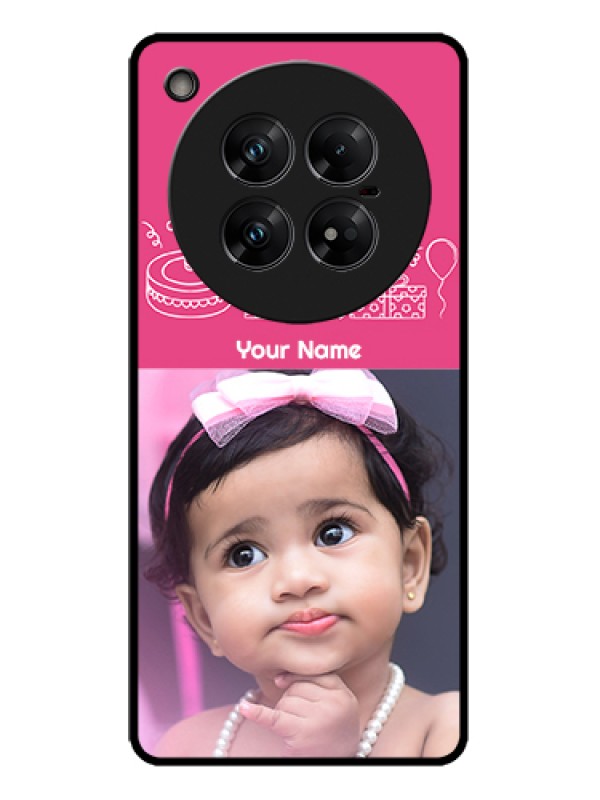 Custom Infinix Zero 40 5G Custom Metal Phone Case - With Birthday Line Art Design