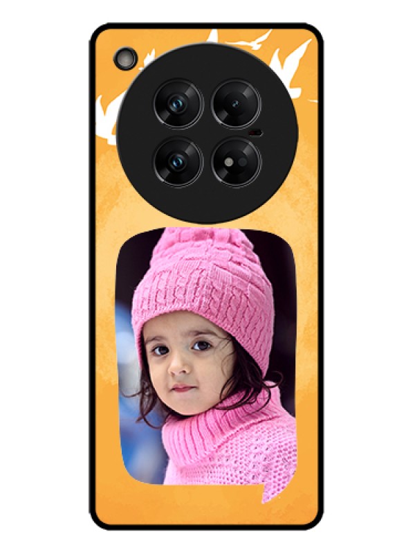 Custom Infinix Zero 40 5G Custom Metal Phone Case - Water Color Design With Bird Icons