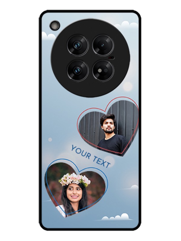 Custom Infinix Zero 40 5G Custom Metal Phone Case - Blue Color Couple Design