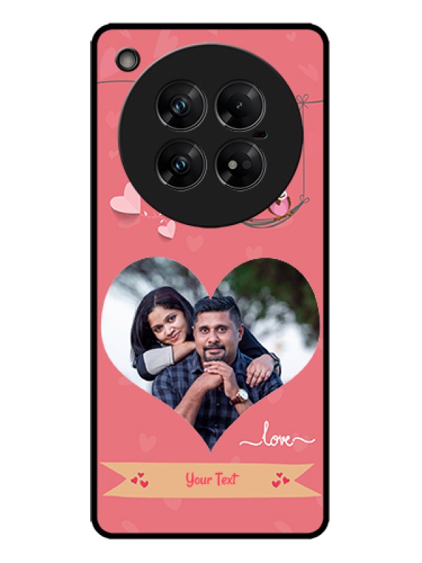 Custom Infinix Zero 40 5G Custom Metal Phone Case - Peach Color Love Design