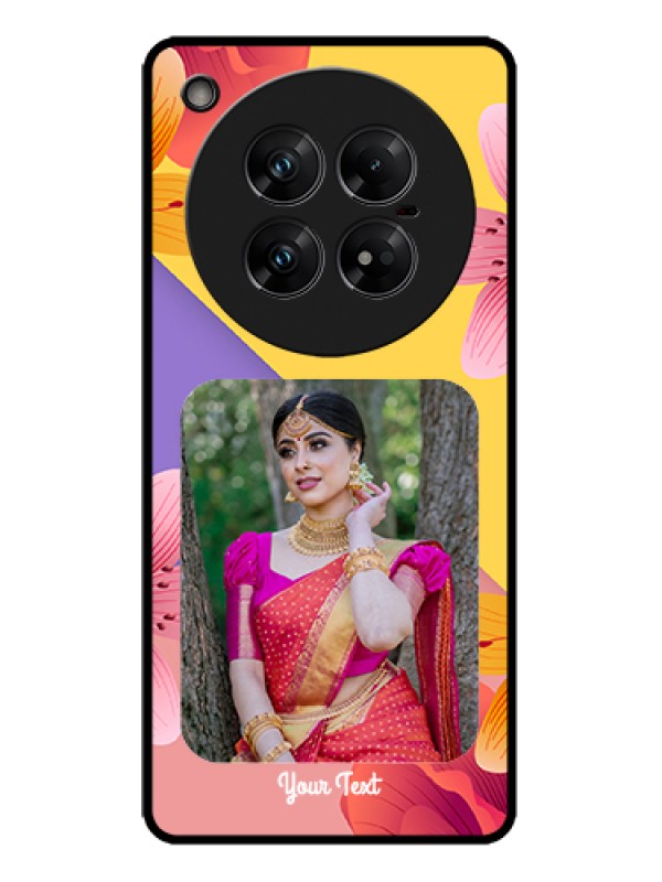 Custom Infinix Zero 40 5G Custom Metal Phone Case - 3 Image With Vintage Floral Design