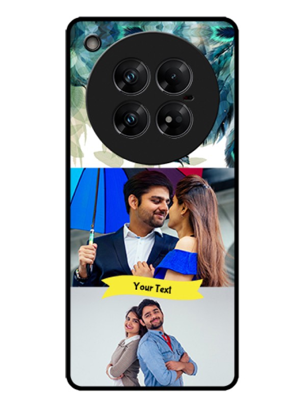 Custom Infinix Zero 40 5G Custom Metal Phone Case - Image With Boho Peacock Feather Design