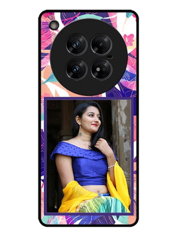 Custom Infinix Zero 40 5G Custom Metal Phone Case - Abstract Floral Design