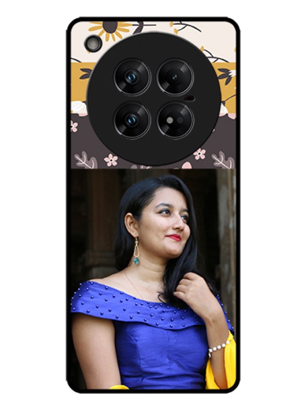 Custom Infinix Zero 40 5G Custom Metal Phone Case - Stylish Floral Design