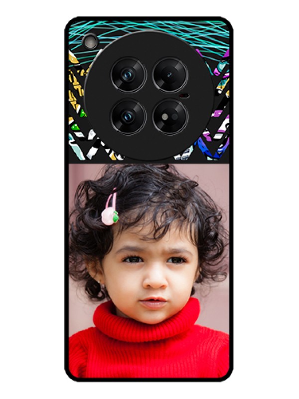 Custom Infinix Zero 40 5G Custom Metal Phone Case - Neon Abstract Design