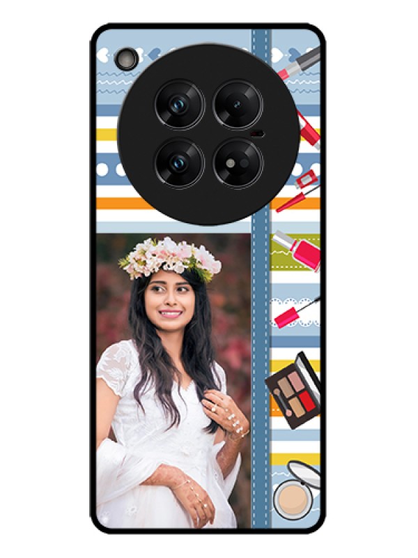 Custom Infinix Zero 40 5G Custom Metal Phone Case - Makeup Icons Design