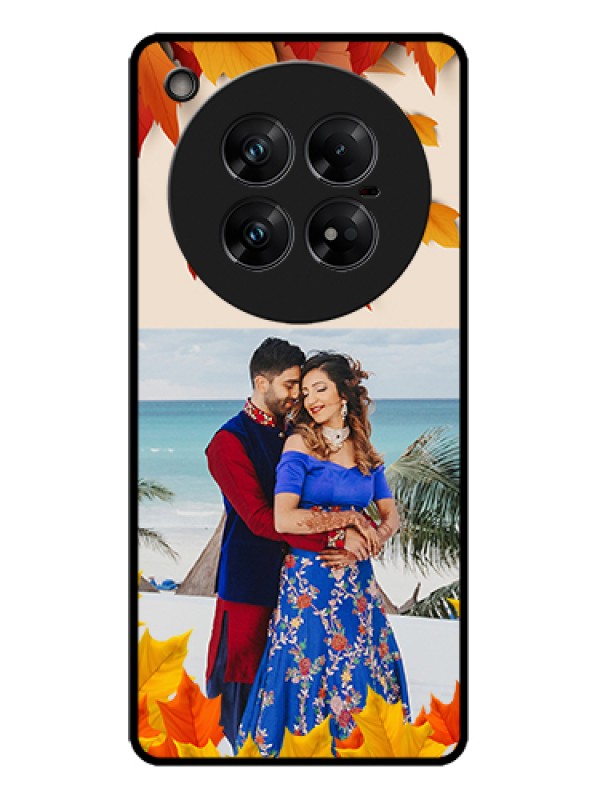 Custom Infinix Zero 40 5G Custom Metal Phone Case - Autumn Maple Leaves Design