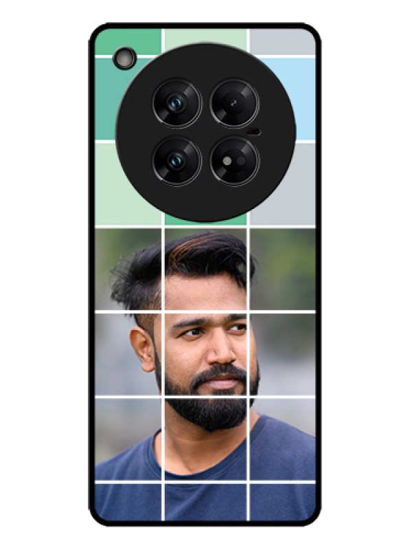 Custom Infinix Zero 40 5G Custom Metal Phone Case - With White Box Pattern