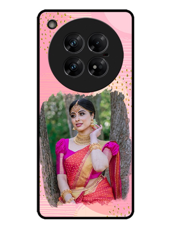 Custom Infinix Zero 40 5G Custom Metal Phone Case - Gold Glitter Splash Design