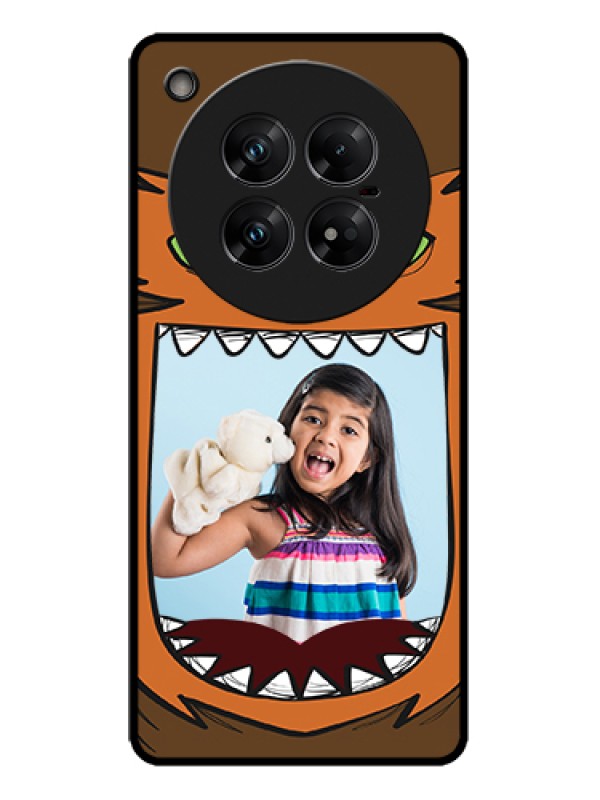 Custom Infinix Zero 40 5G Custom Metal Phone Case - Owl Monster Back Case Design