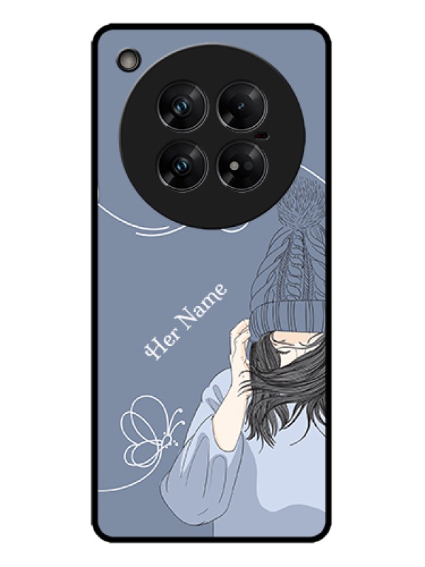 Custom Infinix Zero 40 5G Custom Metal Phone Case - Girl In Winter Outfit Design