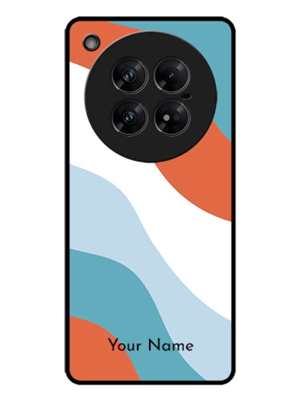 Custom Infinix Zero 40 5G Custom Metal Phone Case - Coloured Waves Design