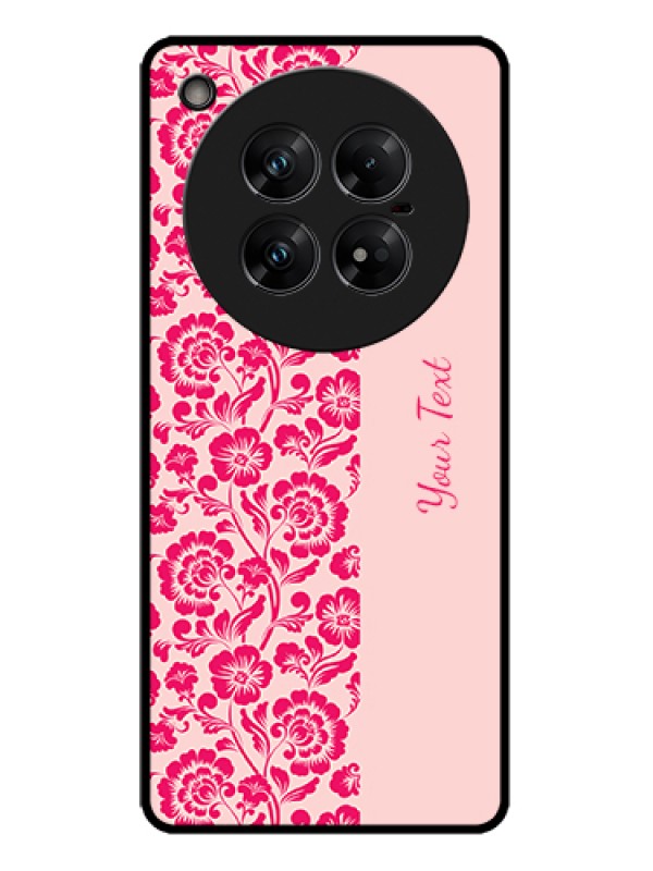 Custom Infinix Zero 40 5G Custom Metal Phone Case - Attractive Floral Pattern Design