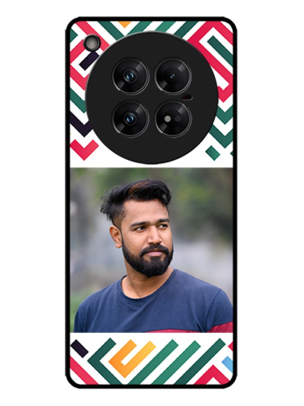 Custom Infinix Zero 40 5G Custom Metal Phone Case - Colorful Maze Pattern Design