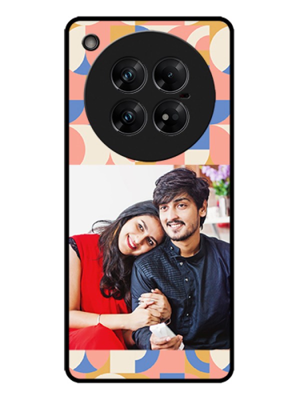 Custom Infinix Zero 40 5G Custom Metal Phone Case - Semi - Circle Maze Pattern Design