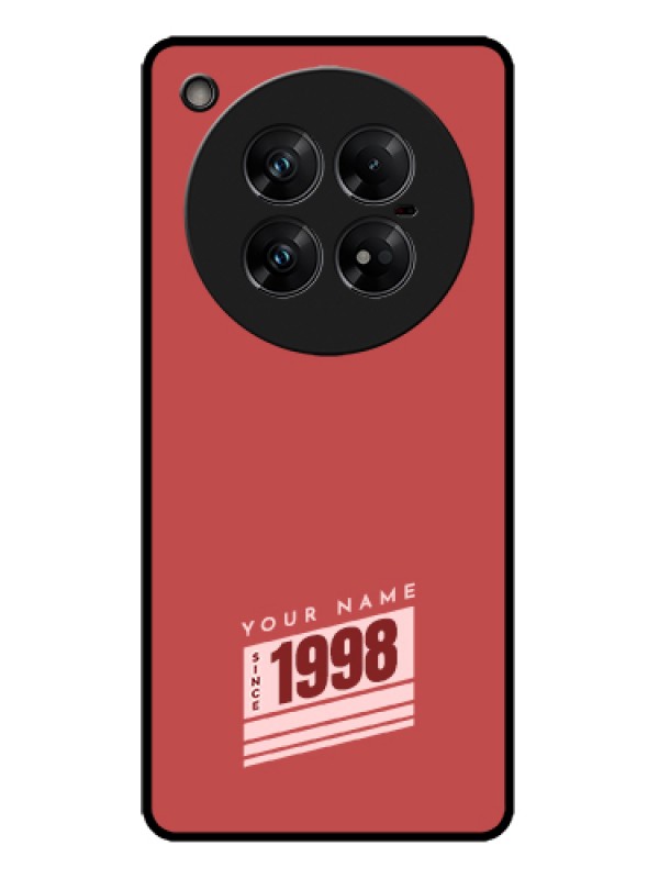 Custom Infinix Zero 40 5G Custom Metal Phone Case - Red Custom Year Of Birth Design