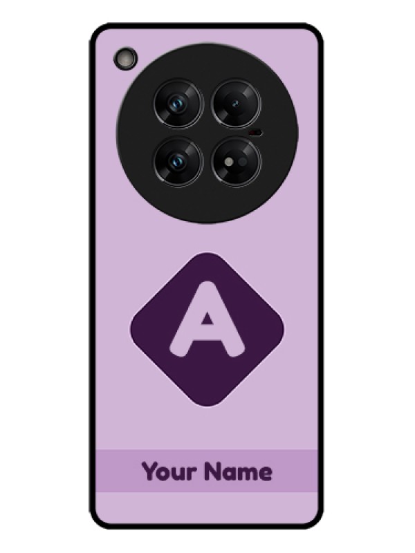 Custom Infinix Zero 40 5G Custom Metal Phone Case - Custom Letter In Curved Badge Design