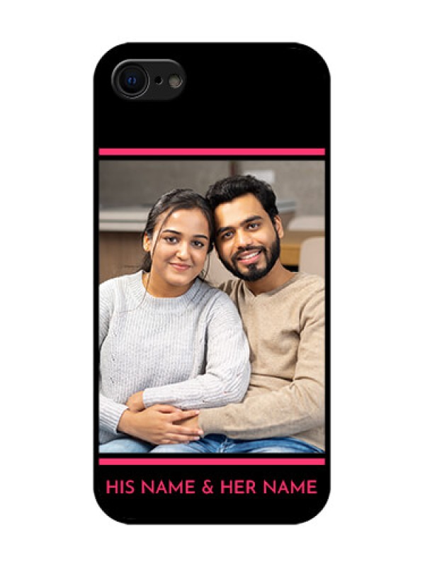 Custom iPhone SE 2020 Custom Metal Phone Case - With Add Text Design