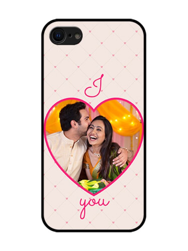 Custom iPhone SE 2020 Custom Metal Phone Case - Heart Shape Design