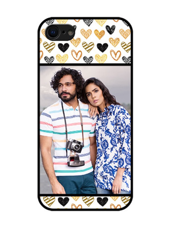 Custom iPhone SE 2020 Custom Metal Phone Case - Love Symbol Design