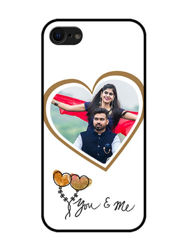 Custom iPhone SE 2020 Custom Metal Phone Case - You and Me Design