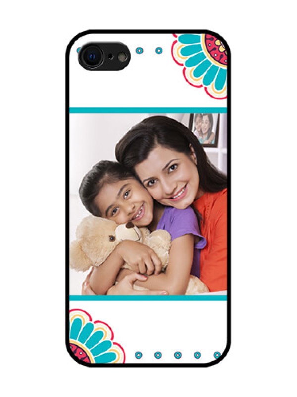 Custom iPhone SE 2020 Custom Metal Phone Case - Flower Design